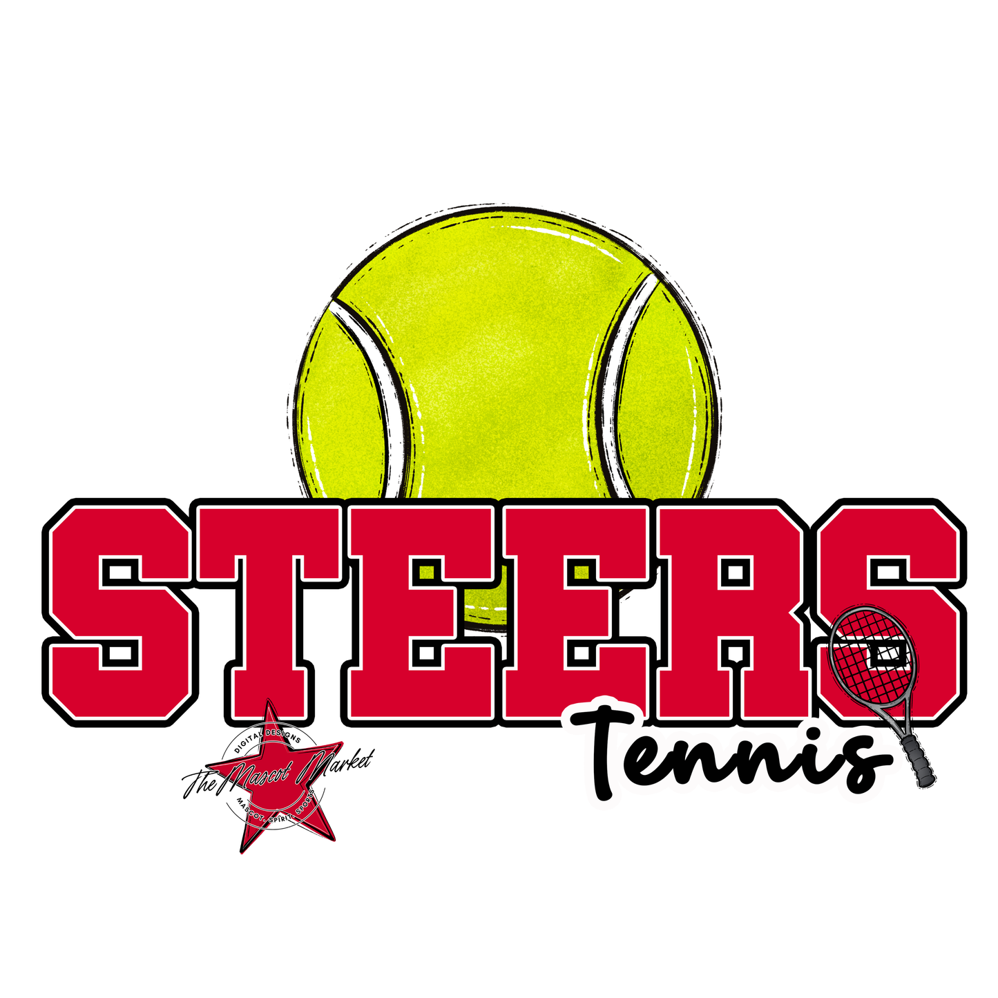 Steers Varsity Tennis-Red