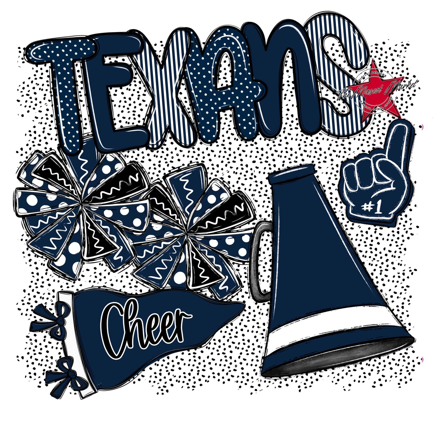 Texans Cheer Spirit-Navy