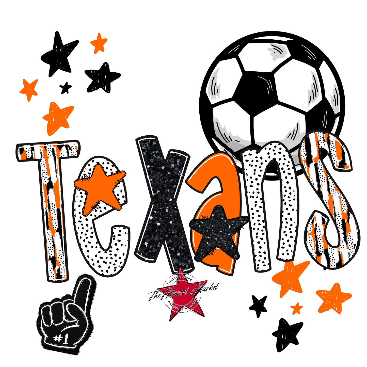 Texans Soccer Scrape-Orange
