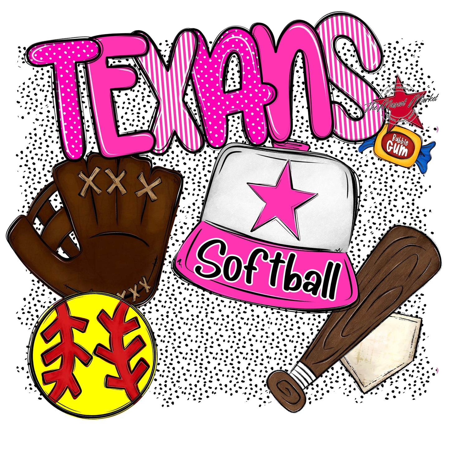 Texans Softball Spirit-Pink