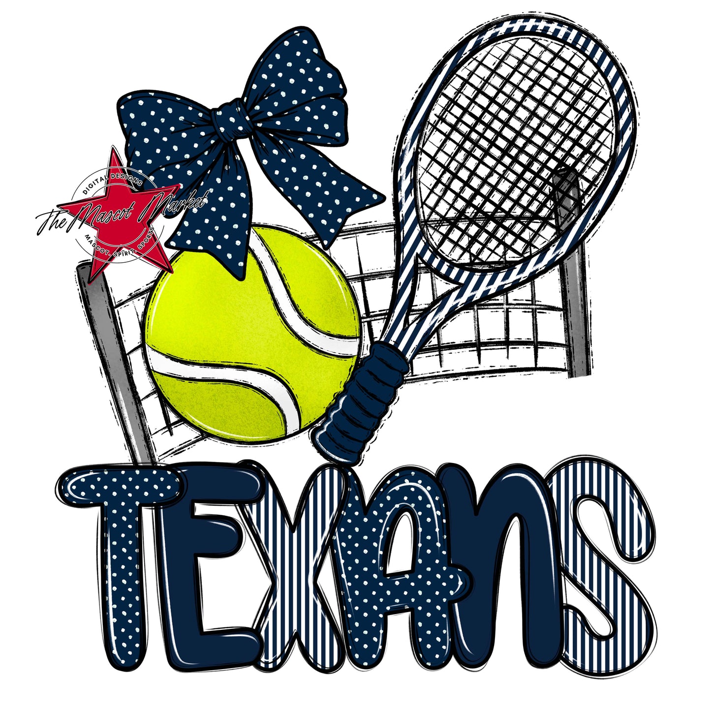 Texans Tennis Spirit Design-Navy