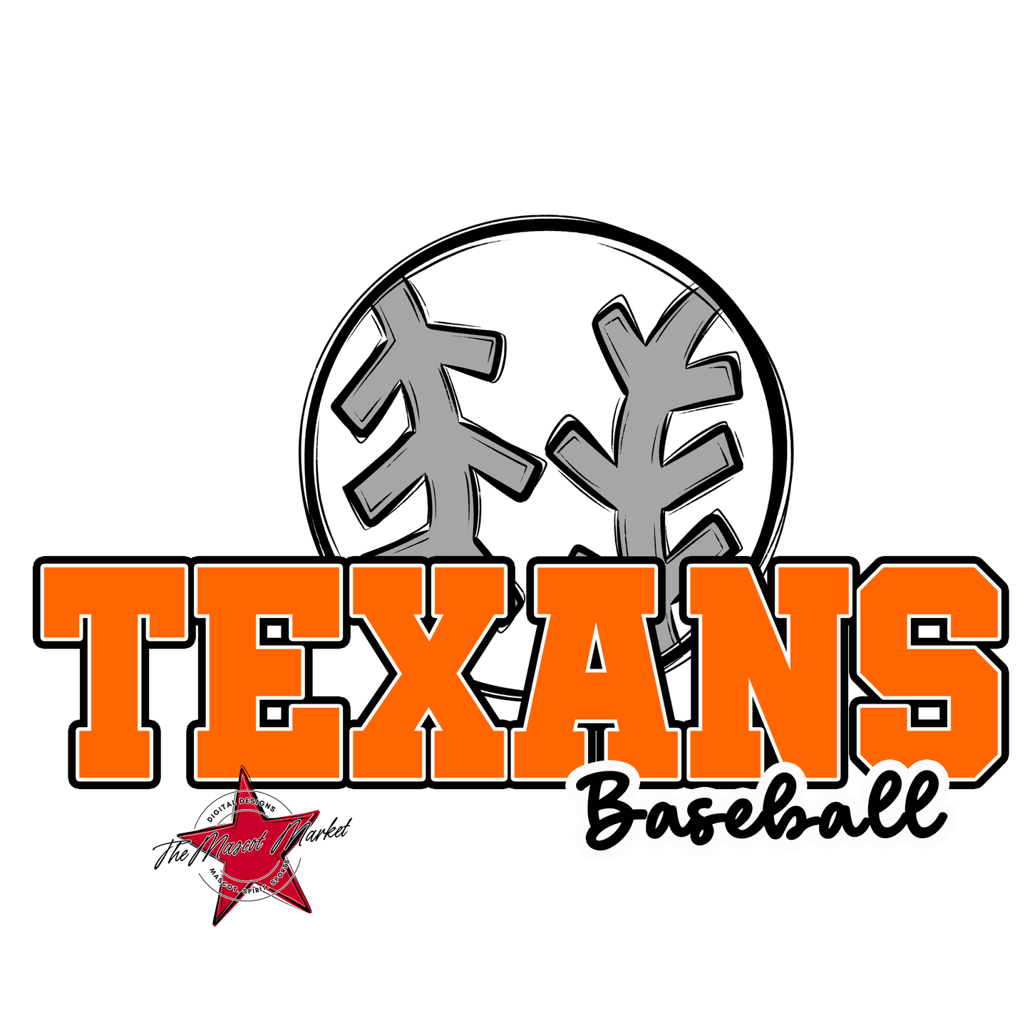 Texans Varsity Baseball-Orange
