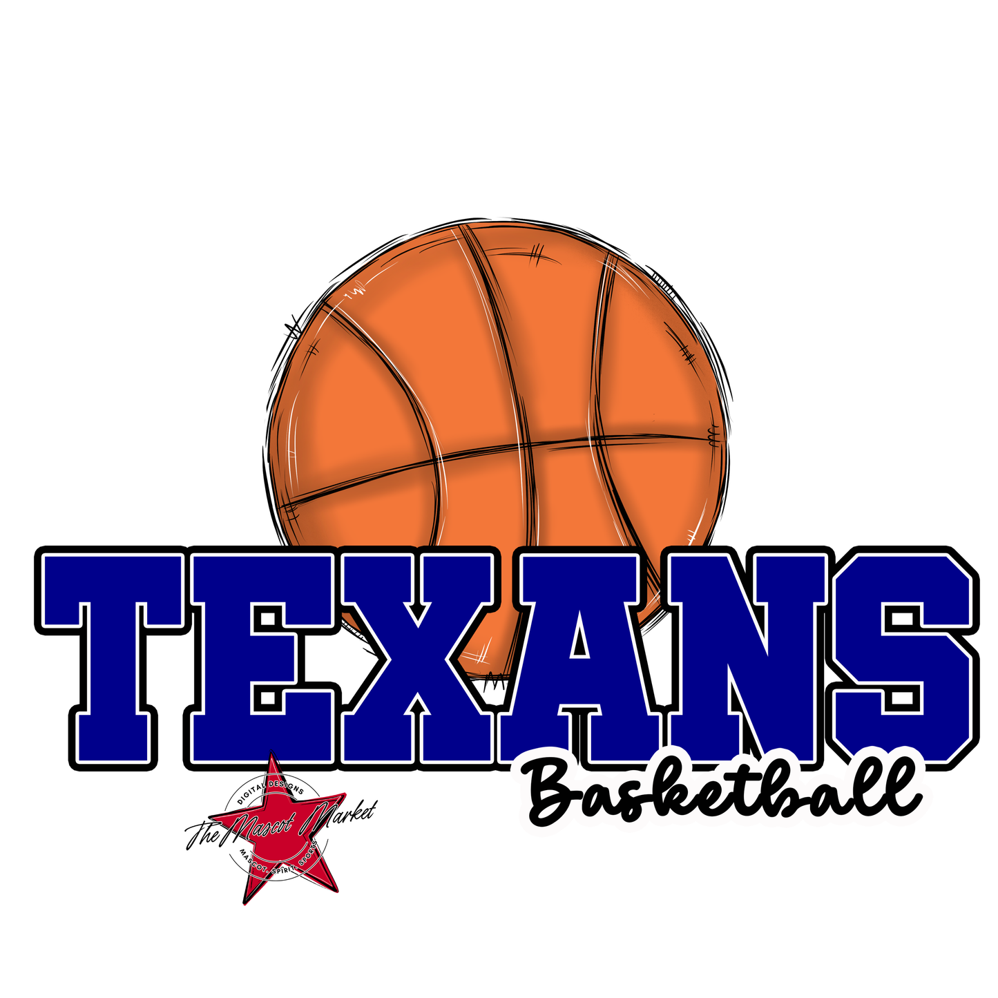 Texans Varsity Basketball-Blue