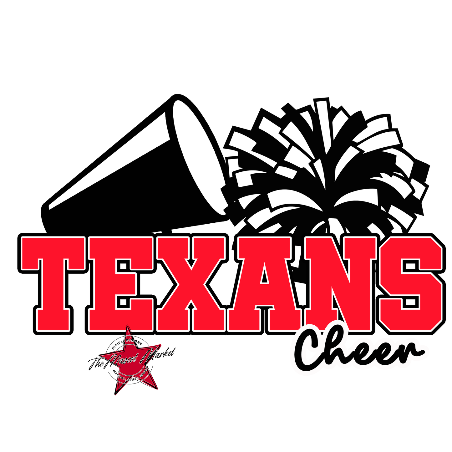 Texans Varsity Cheer-Bright Red