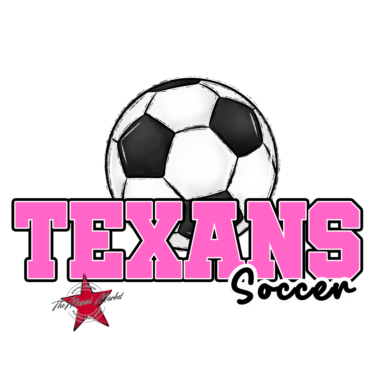 Texans Varsity Soccer-Baby Pink