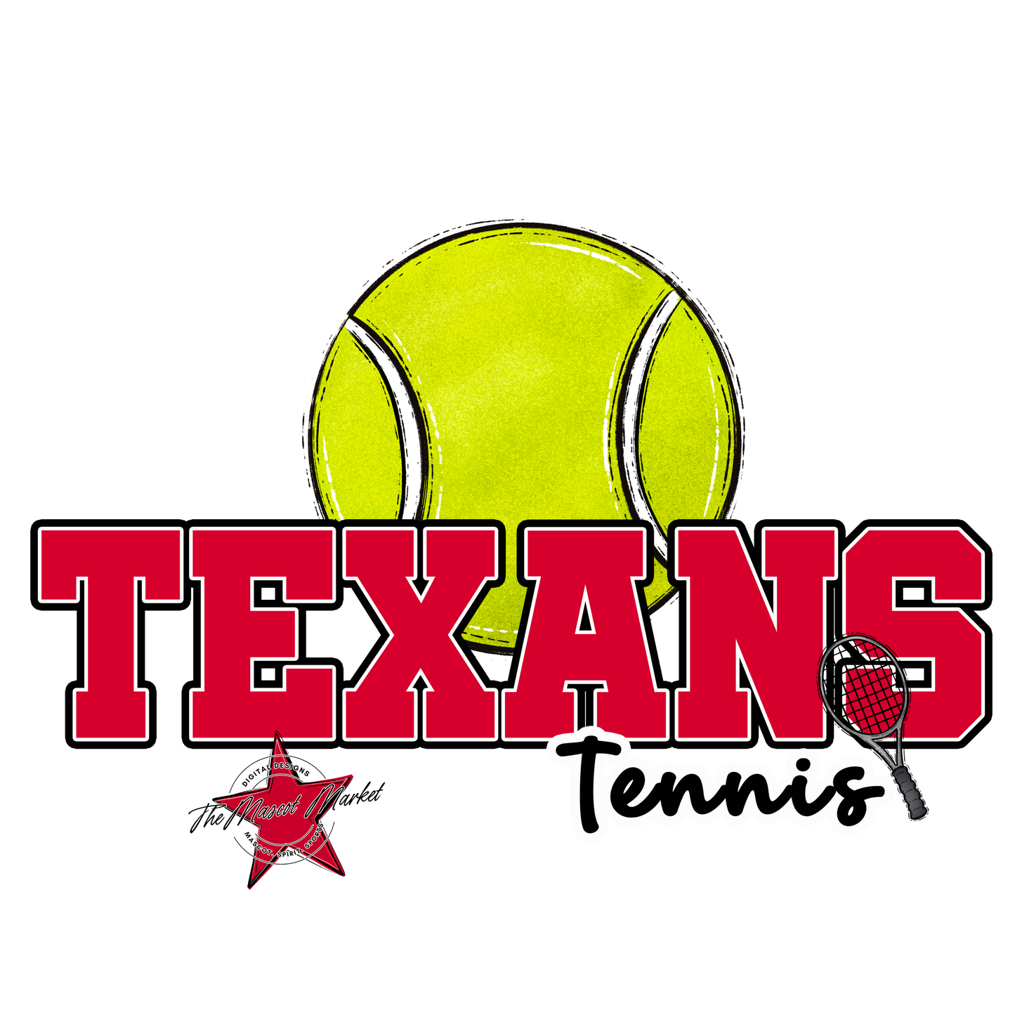 Texans Varsity Tennis-Red