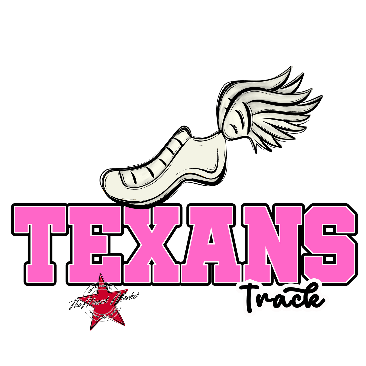 Texans Varsity Track-Baby Pink
