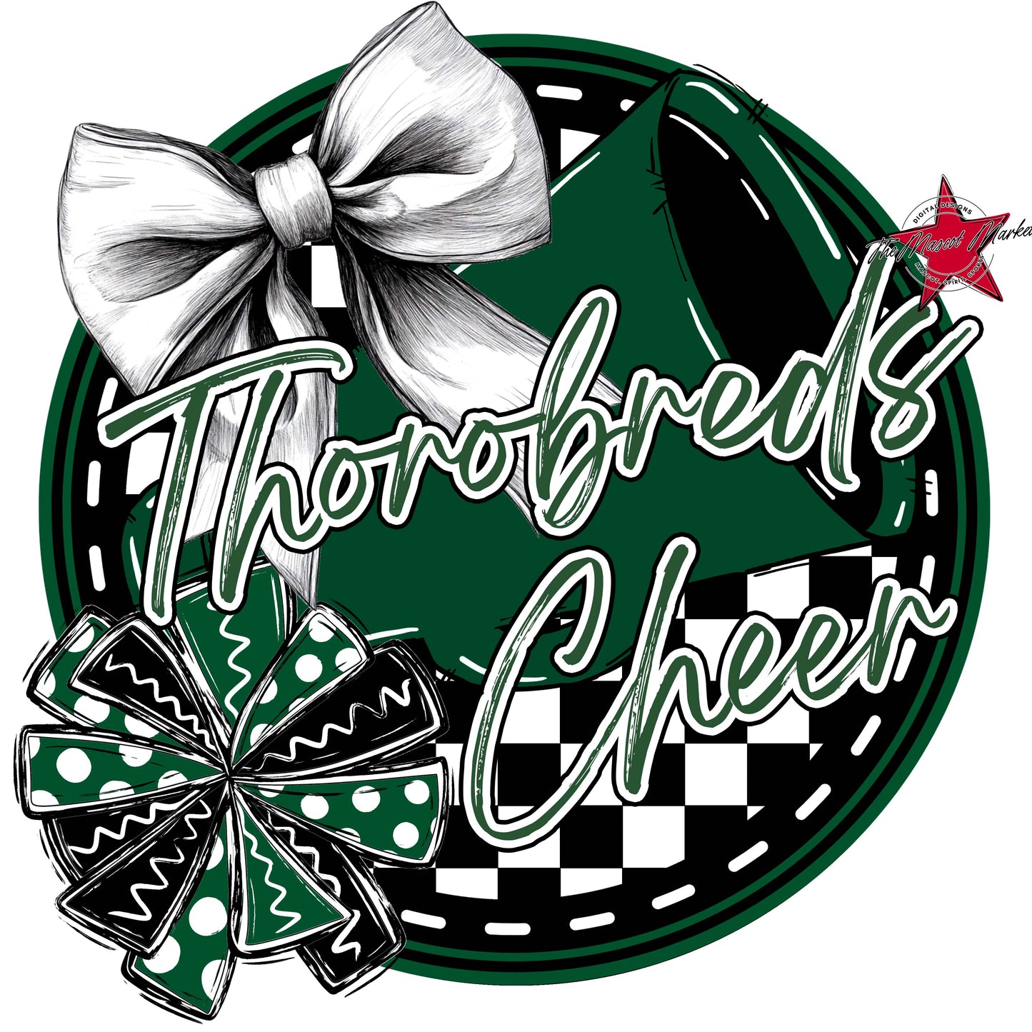 Thorobreds Circle Cheer Frame-Green