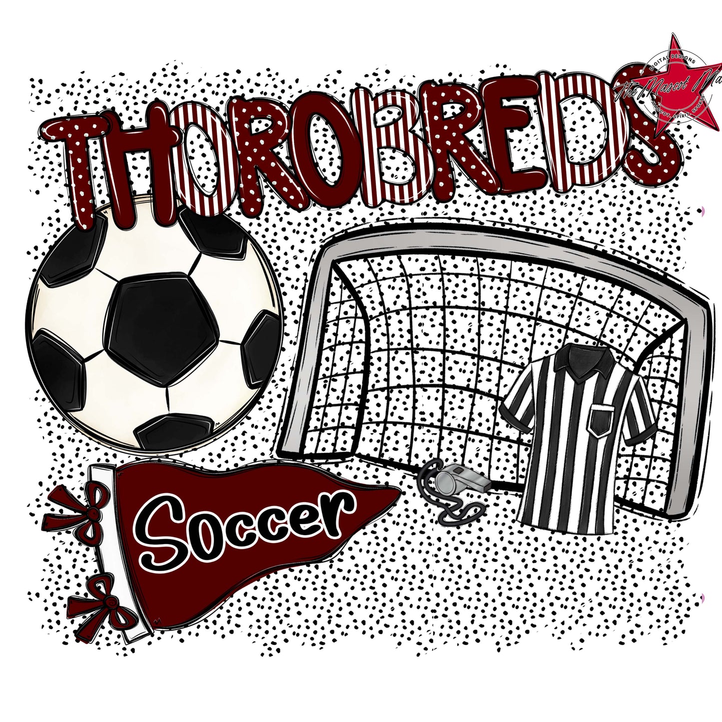 Thorobreds Soccer Spirit-Maroon