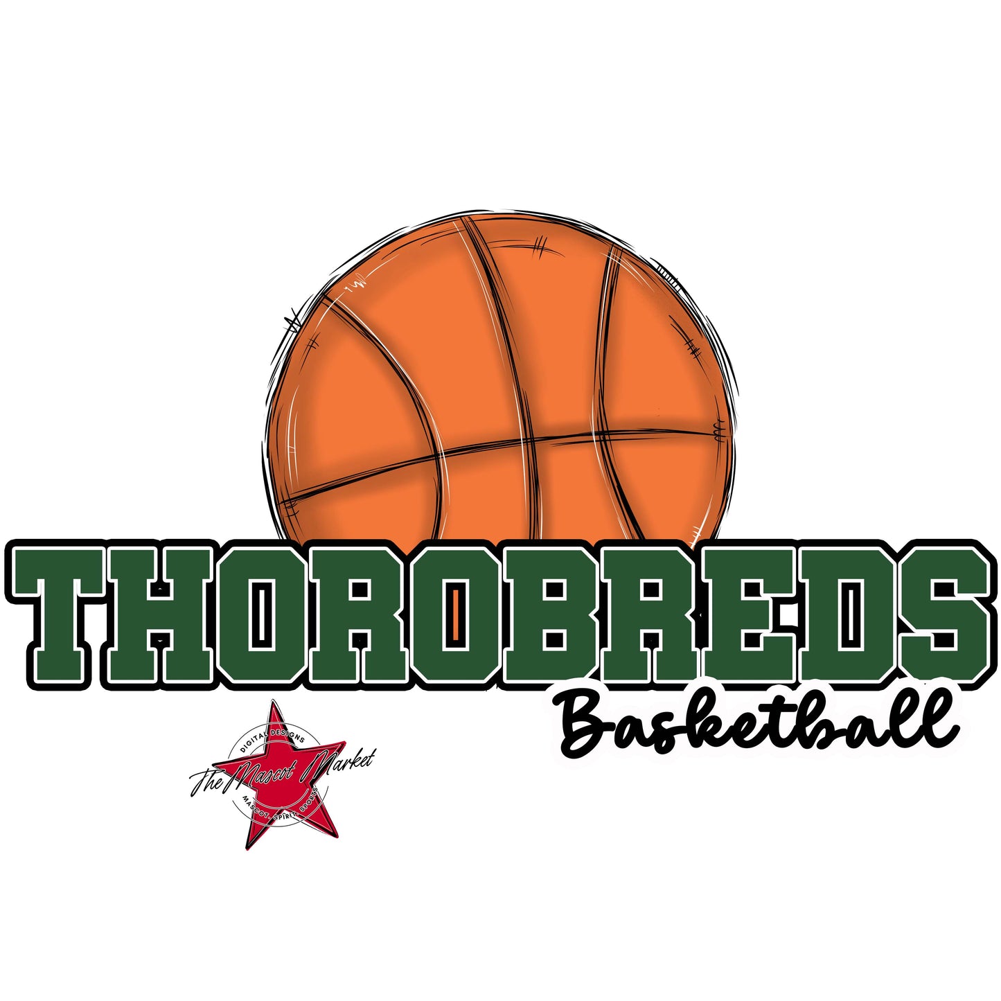 Thorobreds Varsity Basketball-Green