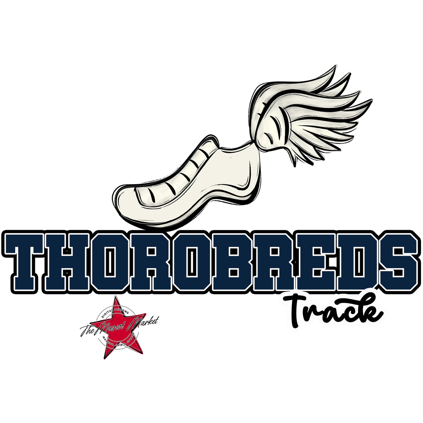 Thorobreds Varsity Track-Navy