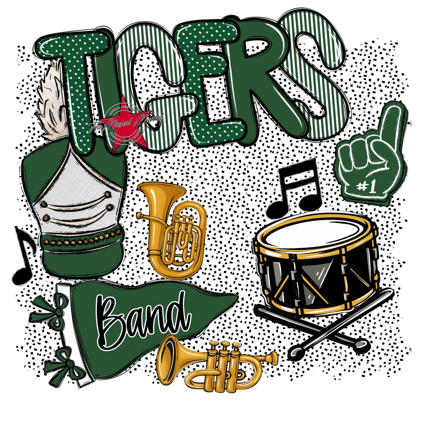 Tigers Band Spirit-Green