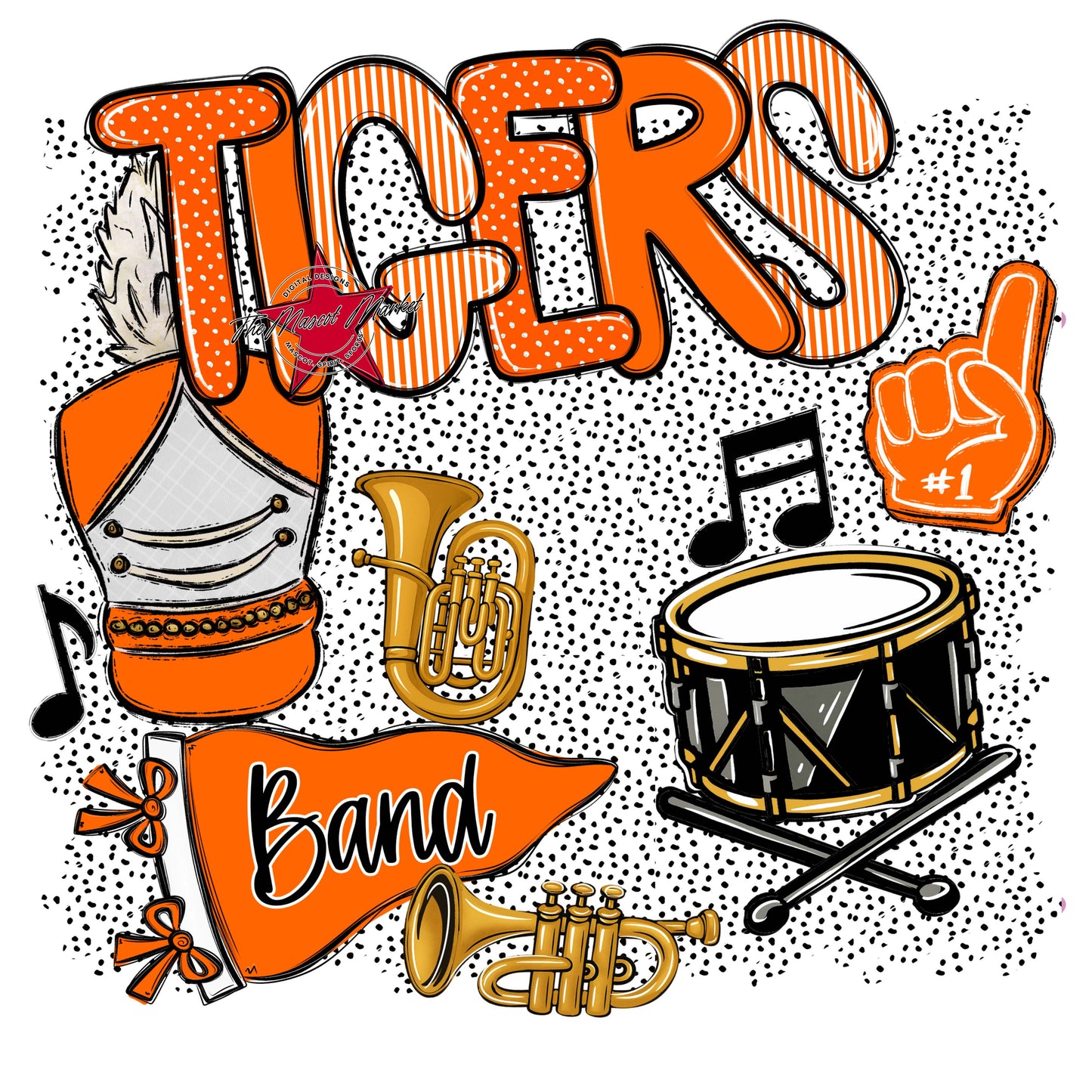 Tigers Band Spirit-Orange