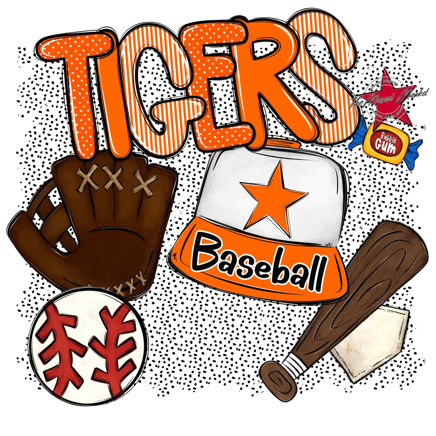 Tigers Baseball Spirit-Orange