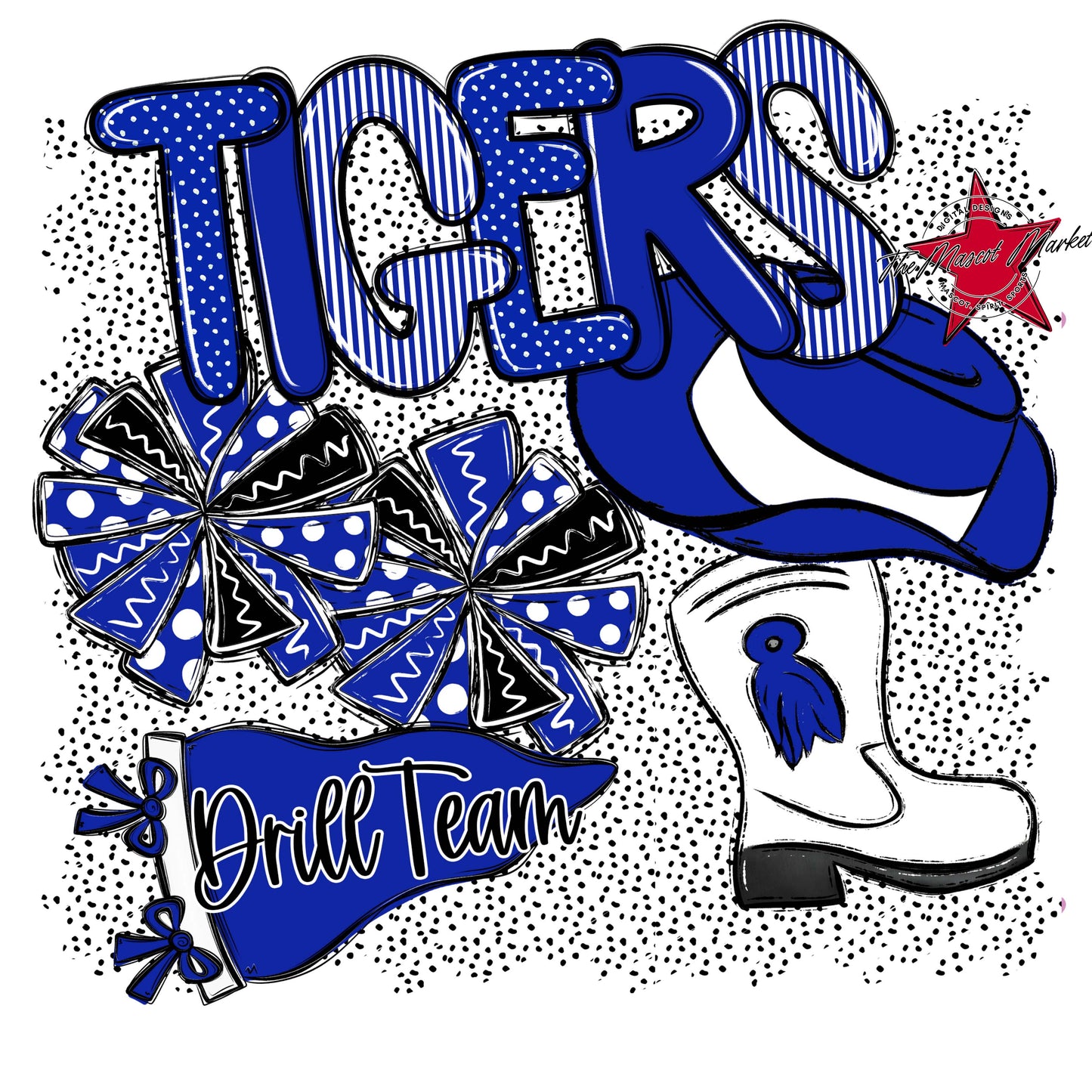 Tigers Drillteam Spirit-Royal Blue