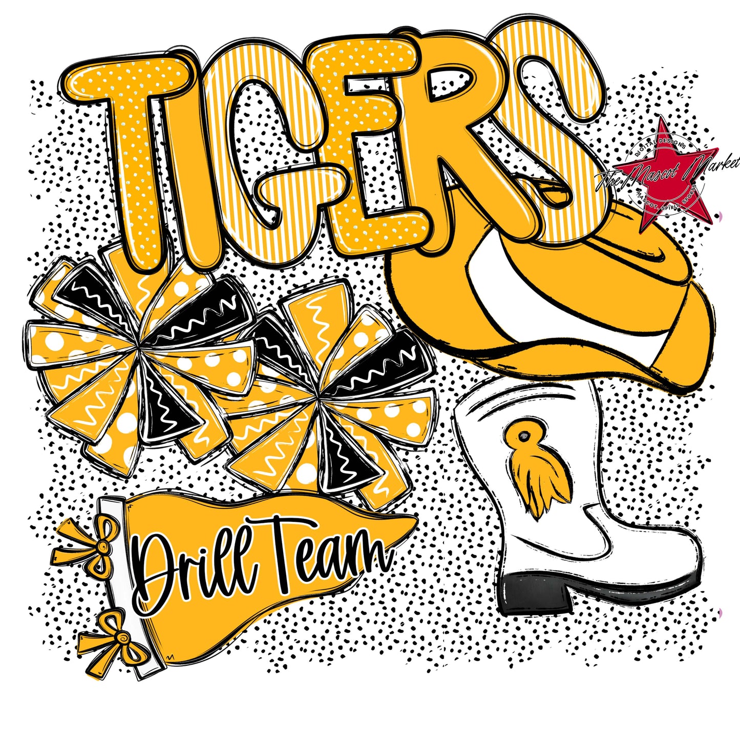Tigers Drillteam Spirit-Yellow