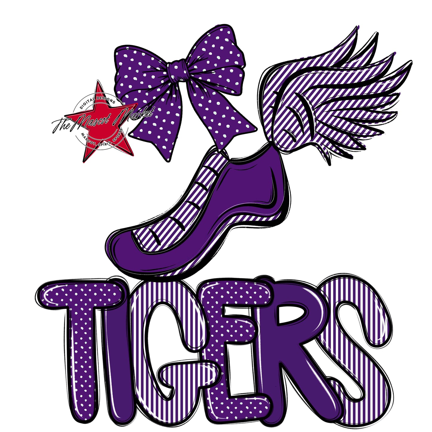 Tigers Track Spirit Design-Purple