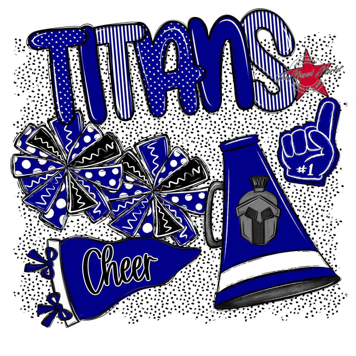 Titans Cheer Spirit-Blue