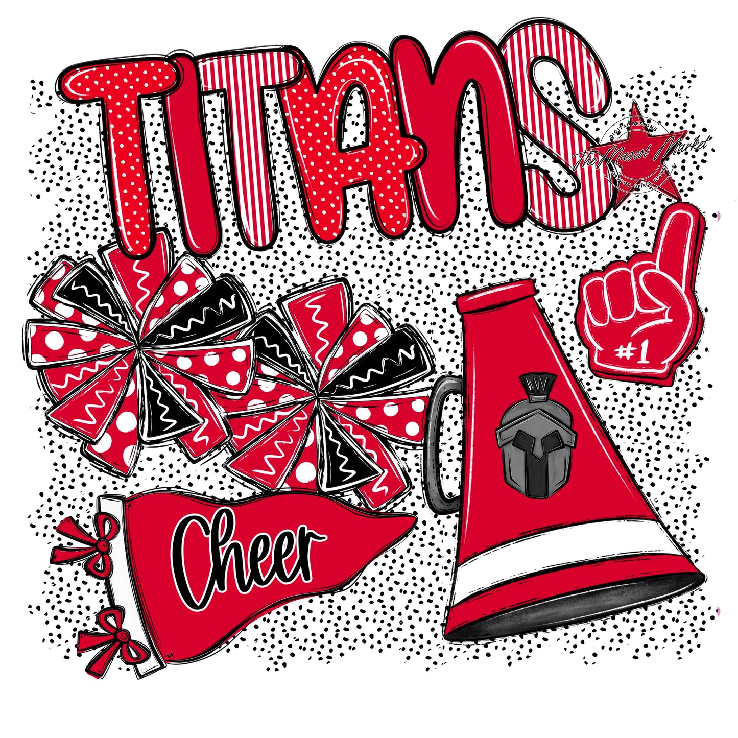 Titans Cheer Spirit-Red