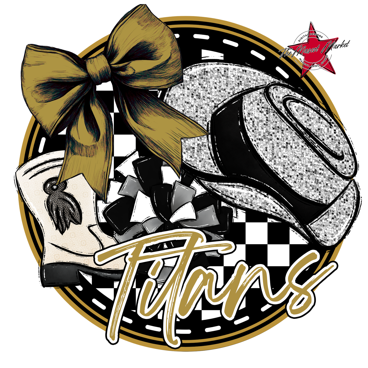 Titans Circle Drillteam Design-Gold