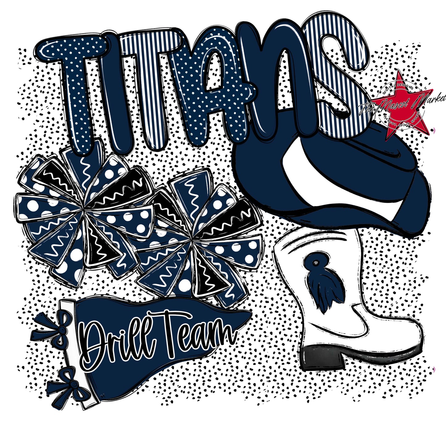 Titans Drillteam Spirit-Navy