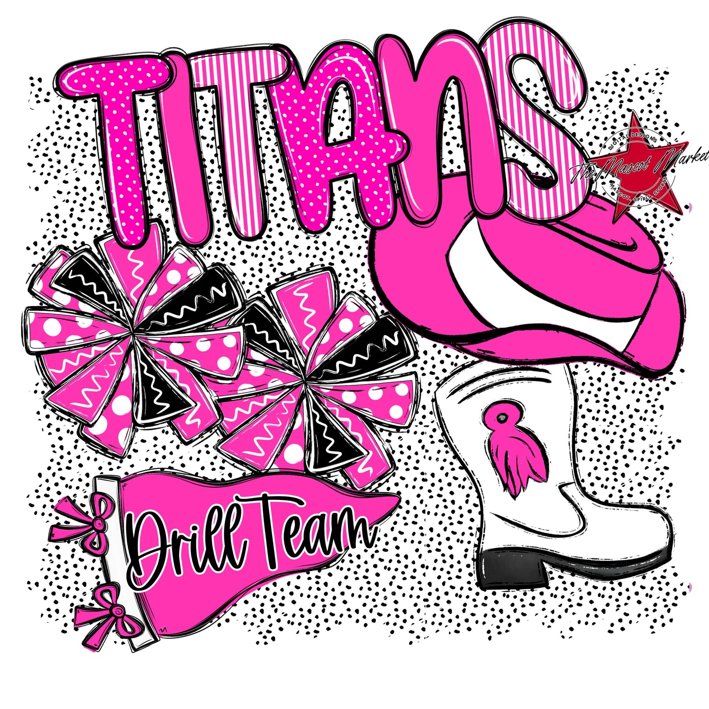 Titans Drillteam Spirit-Pink