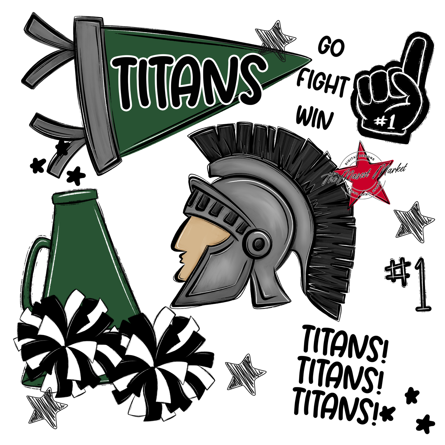 Titans Spirit Design-Green
