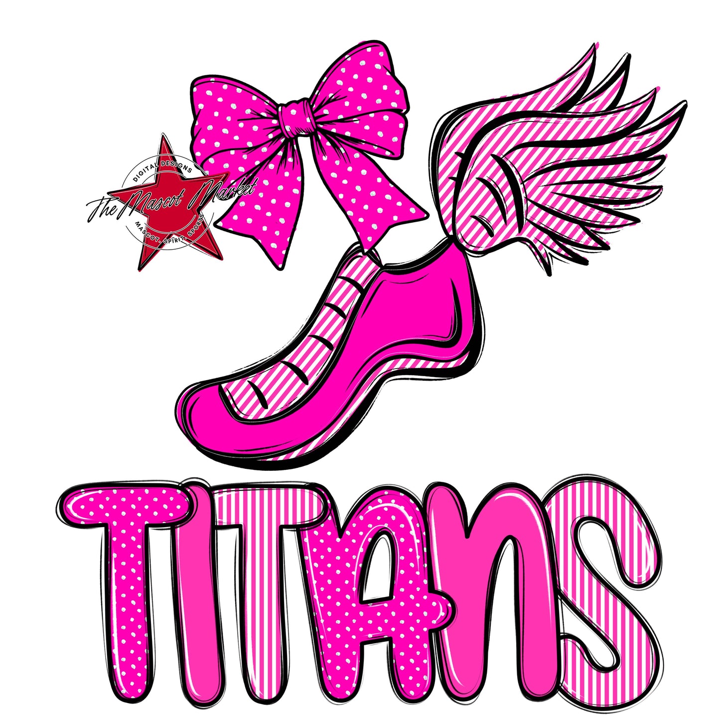 Titans Track Spirit Design-Pink