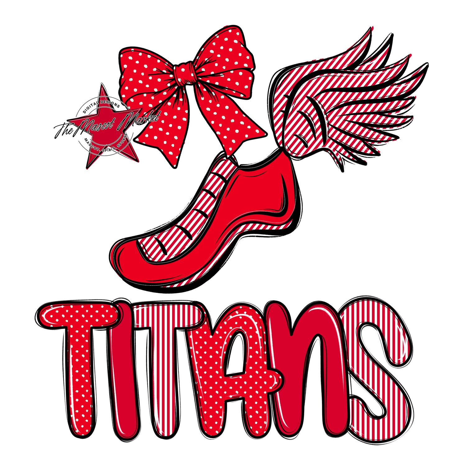 Titans Track Spirit Design-Red