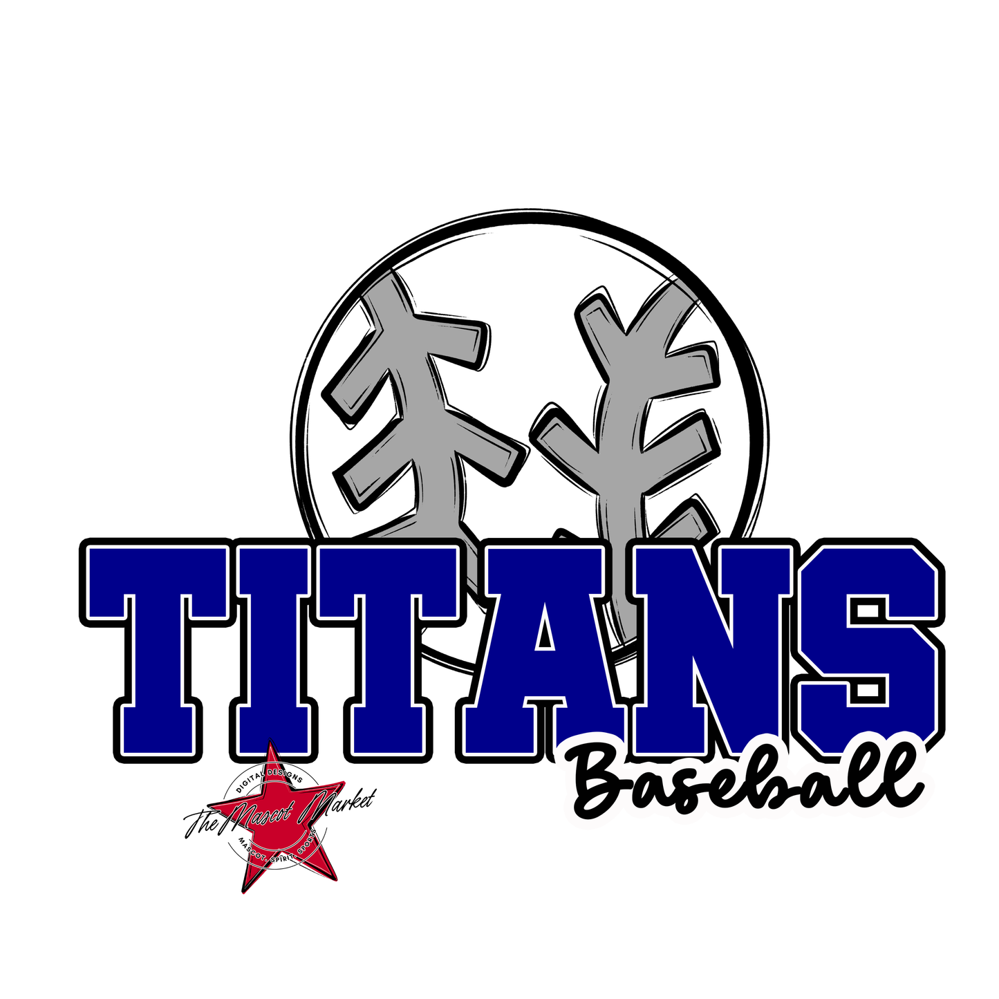Titans Varsity Baseball-Blue