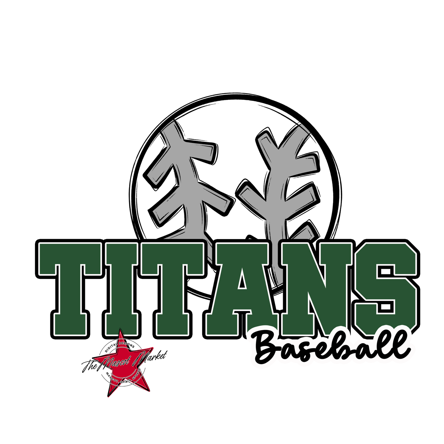 Titans Varsity Baseball-Green