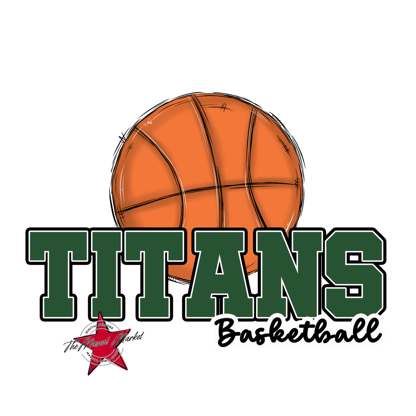 Titans Varsity Basketball-Green