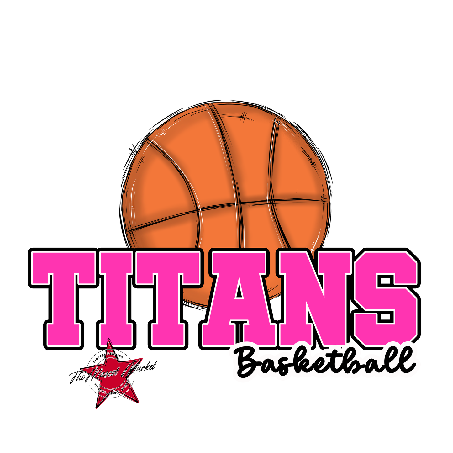 Titans Varsity Basketball-Pink