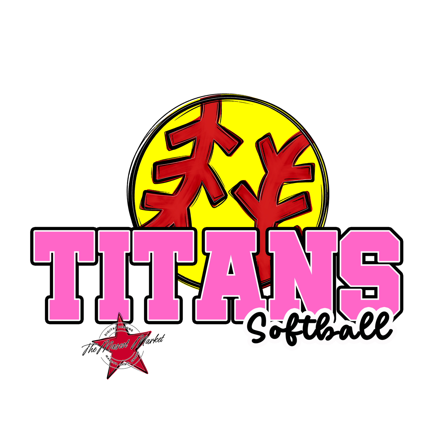 Titans Varsity Softball-Baby Pink