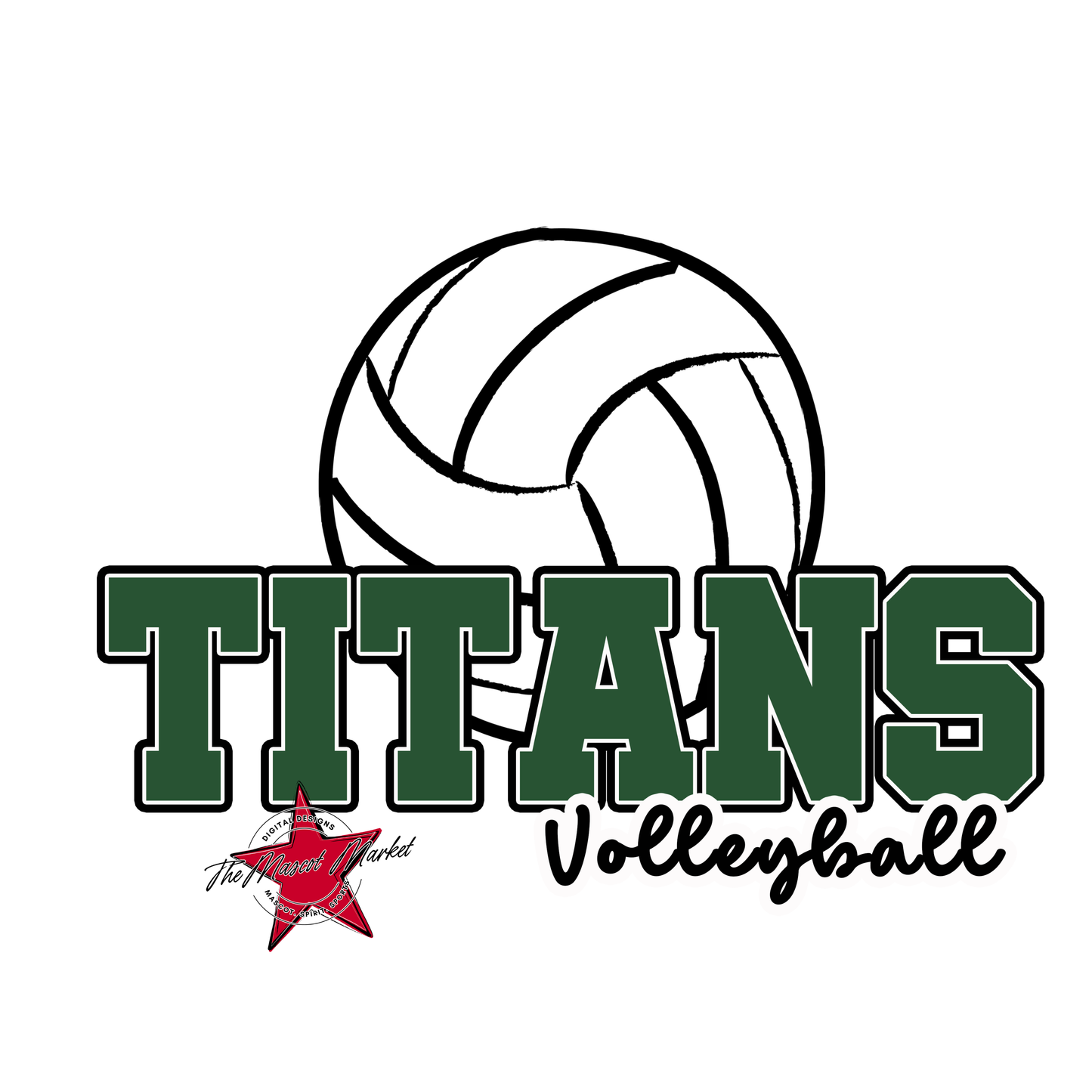 Titans Varsity Volleyball-Green