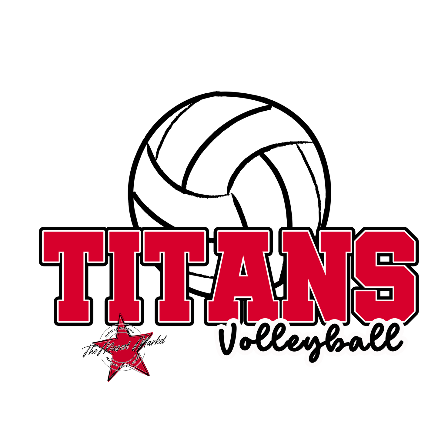 Titans Varsity Volleyball-Red