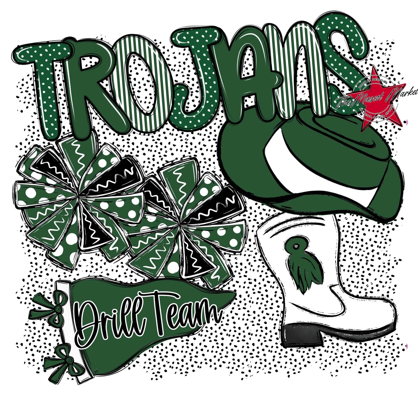 Trojans Drillteam Spirit-Green