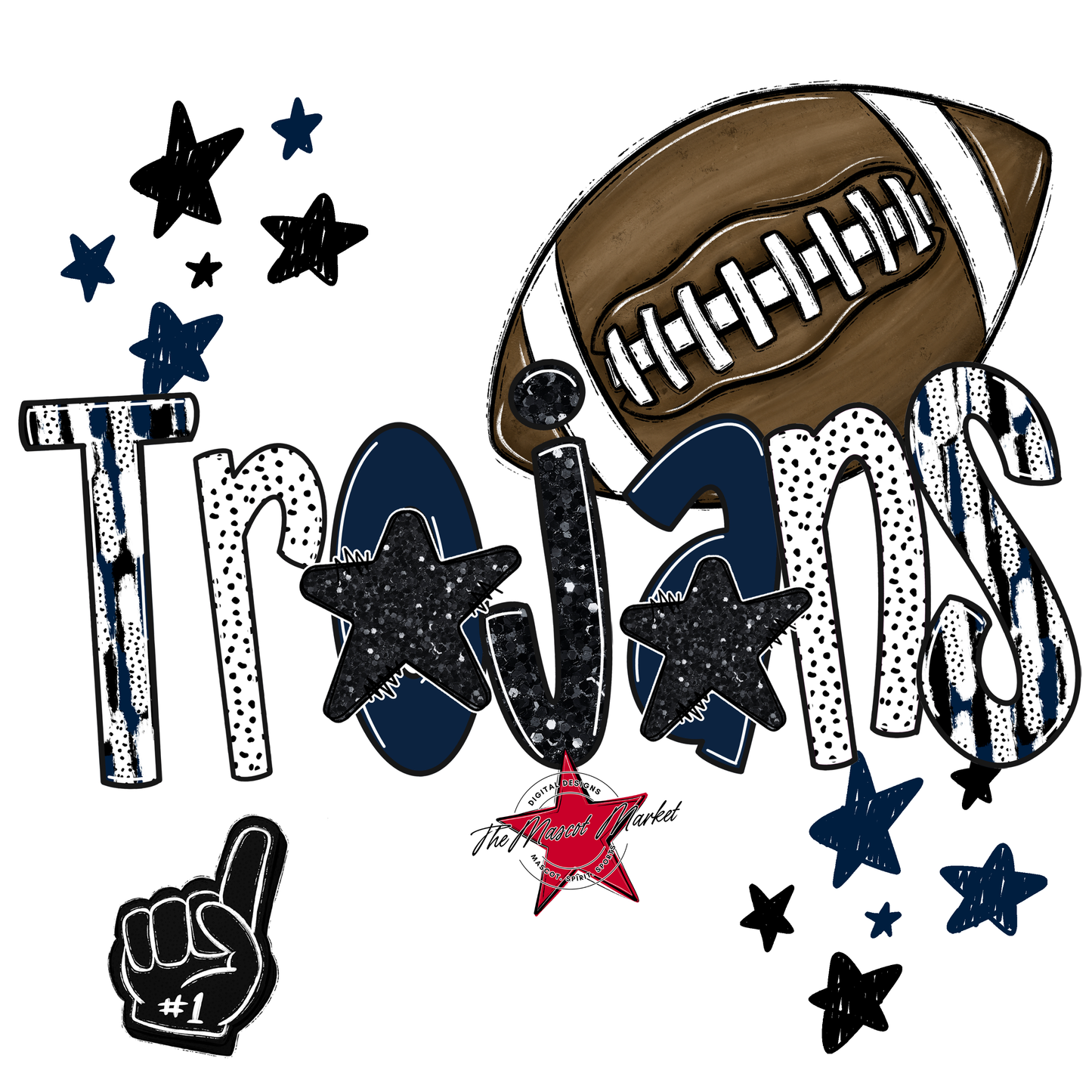 Trojans Football Scrape-Navy