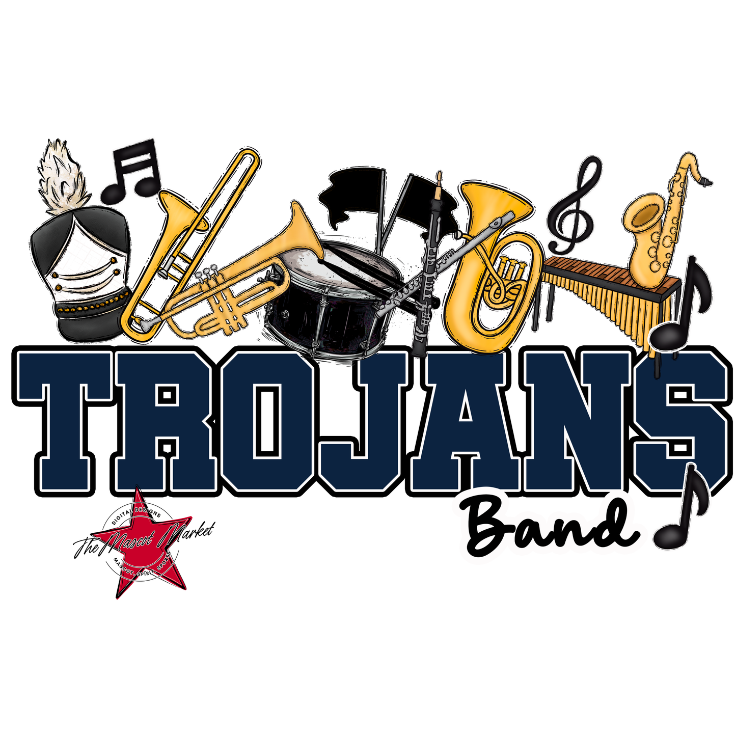 Trojans Varsity Band-Navy