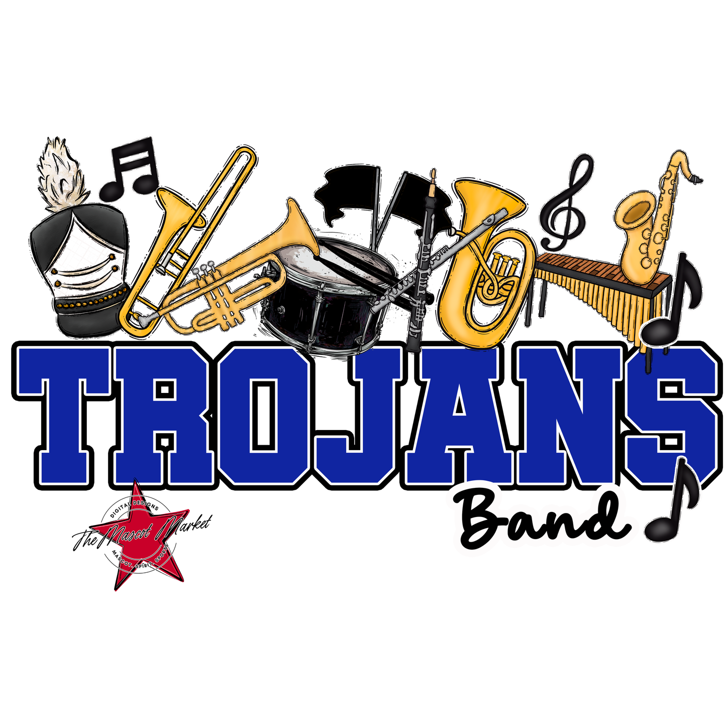 Trojans Varsity Band-Royal Blue