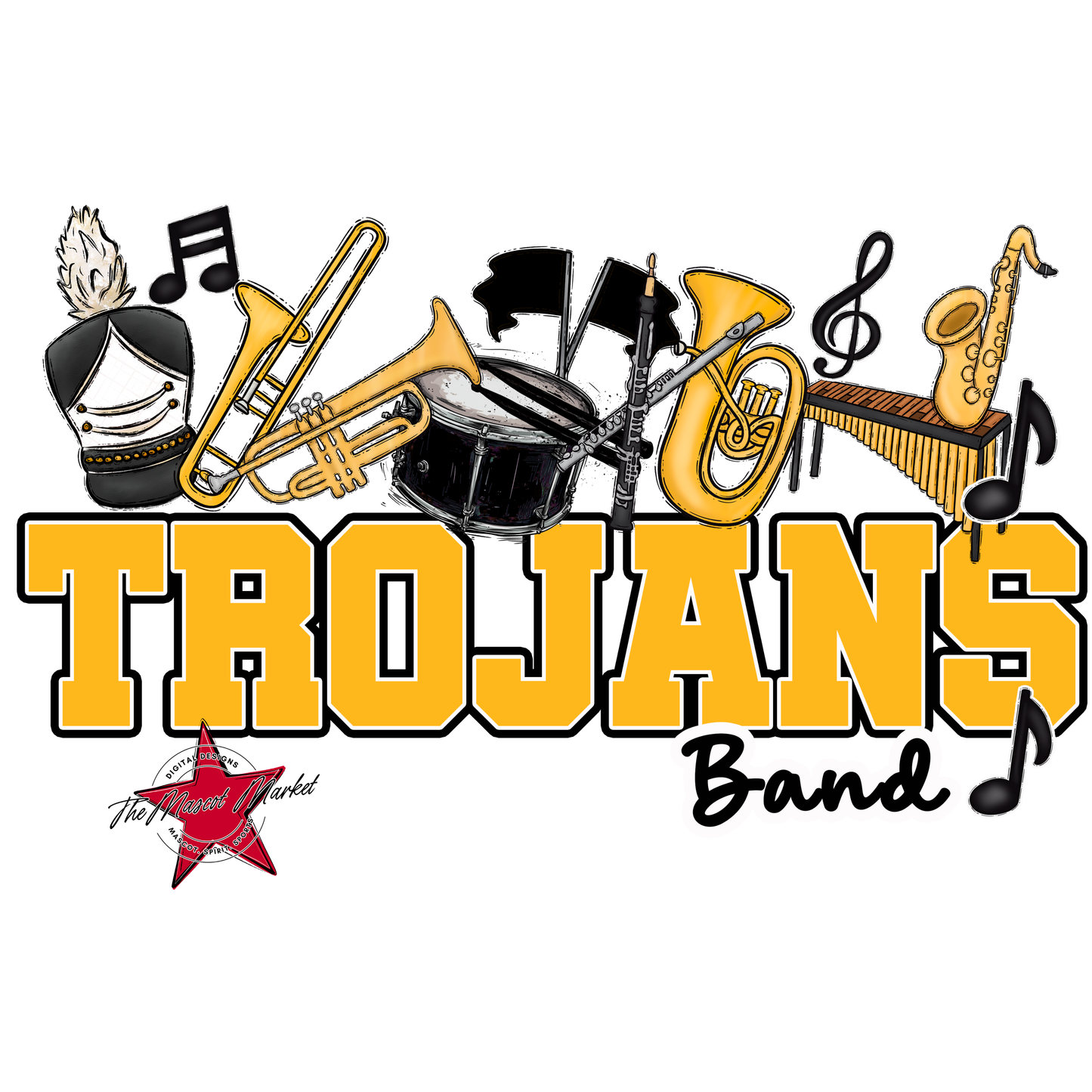 Trojans Varsity Band-Yellow