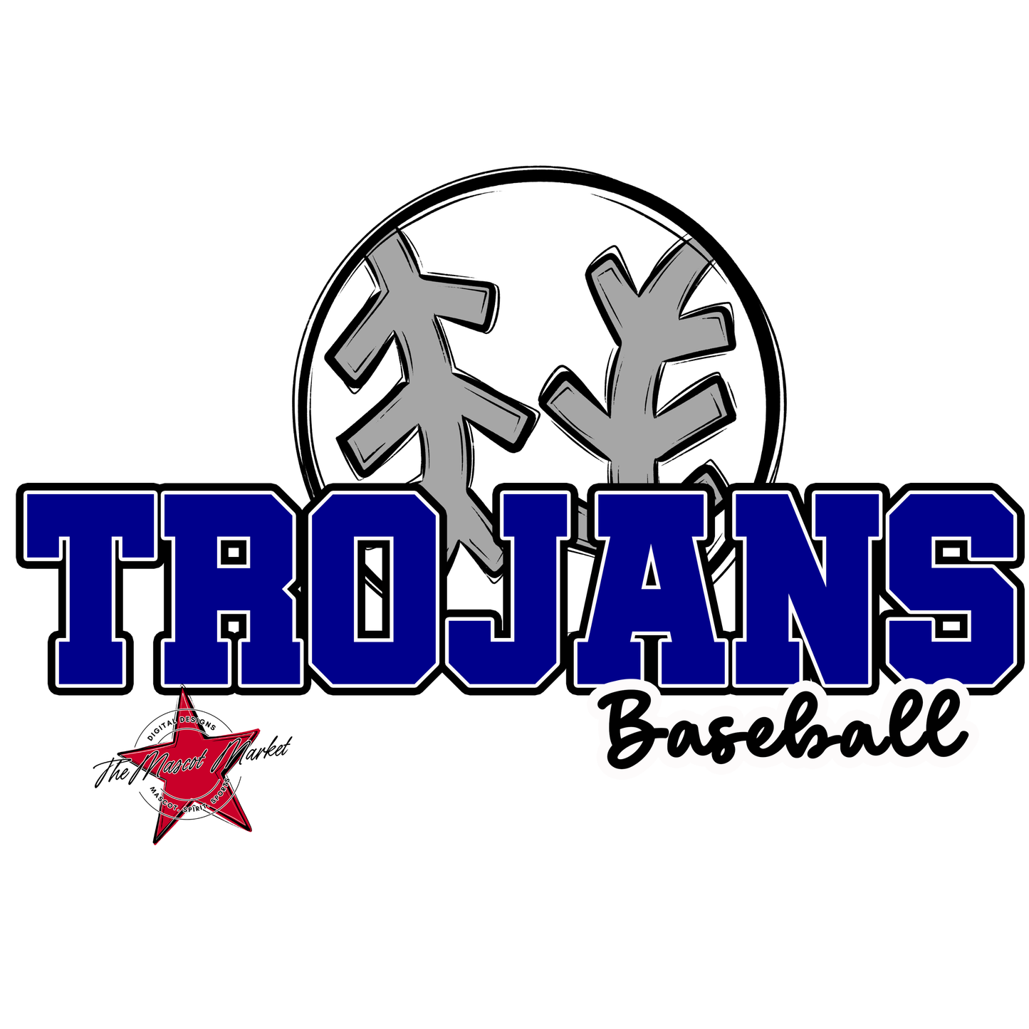 Trojans Varsity Baseball-Blue