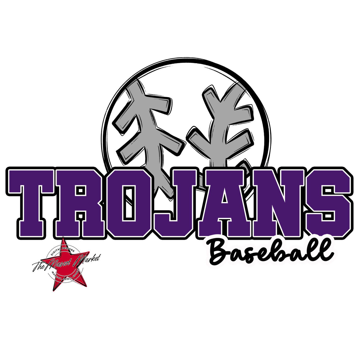 Trojans Varsity Baseball-Purple