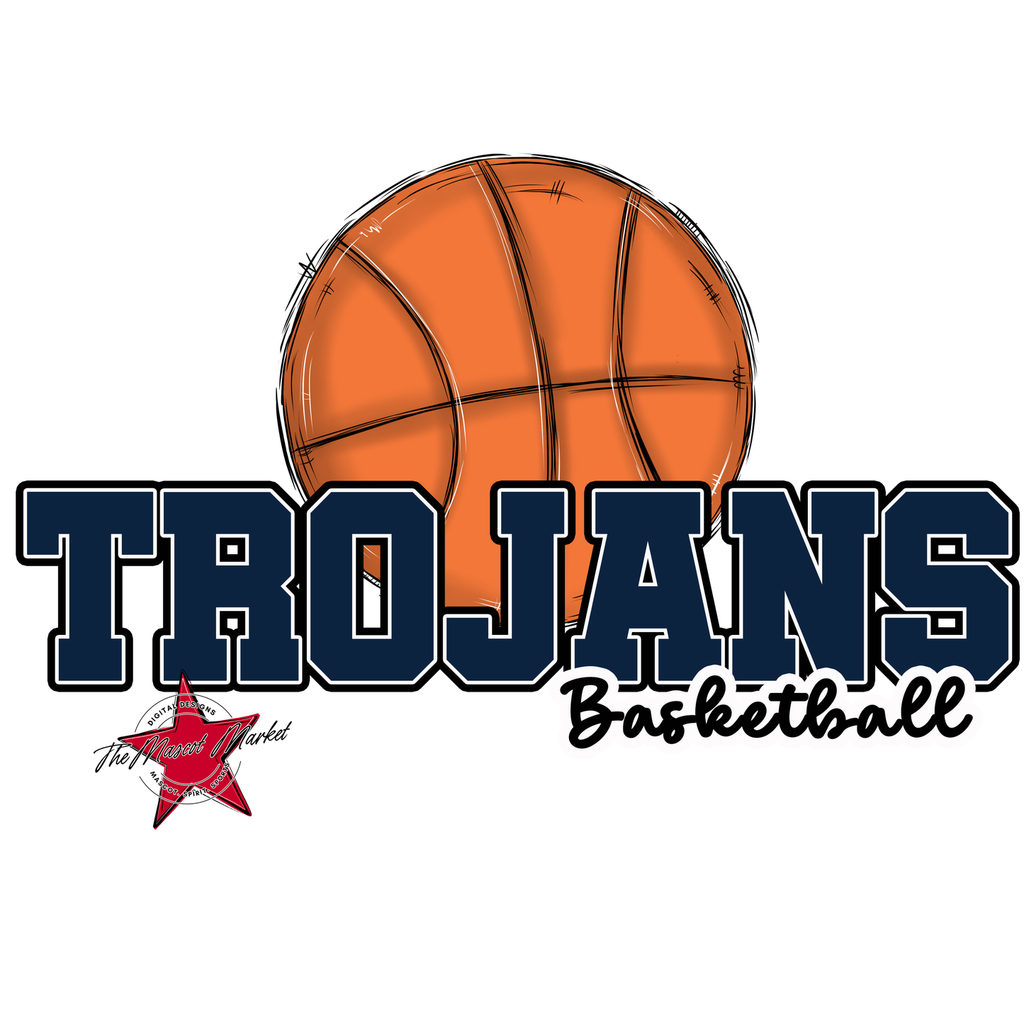 Trojans Varsity Basketball-Navy