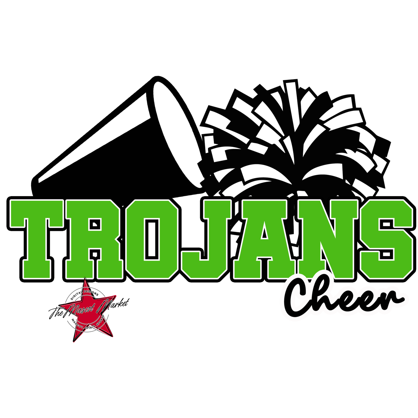 Trojans Varsity Cheer-Bright Green