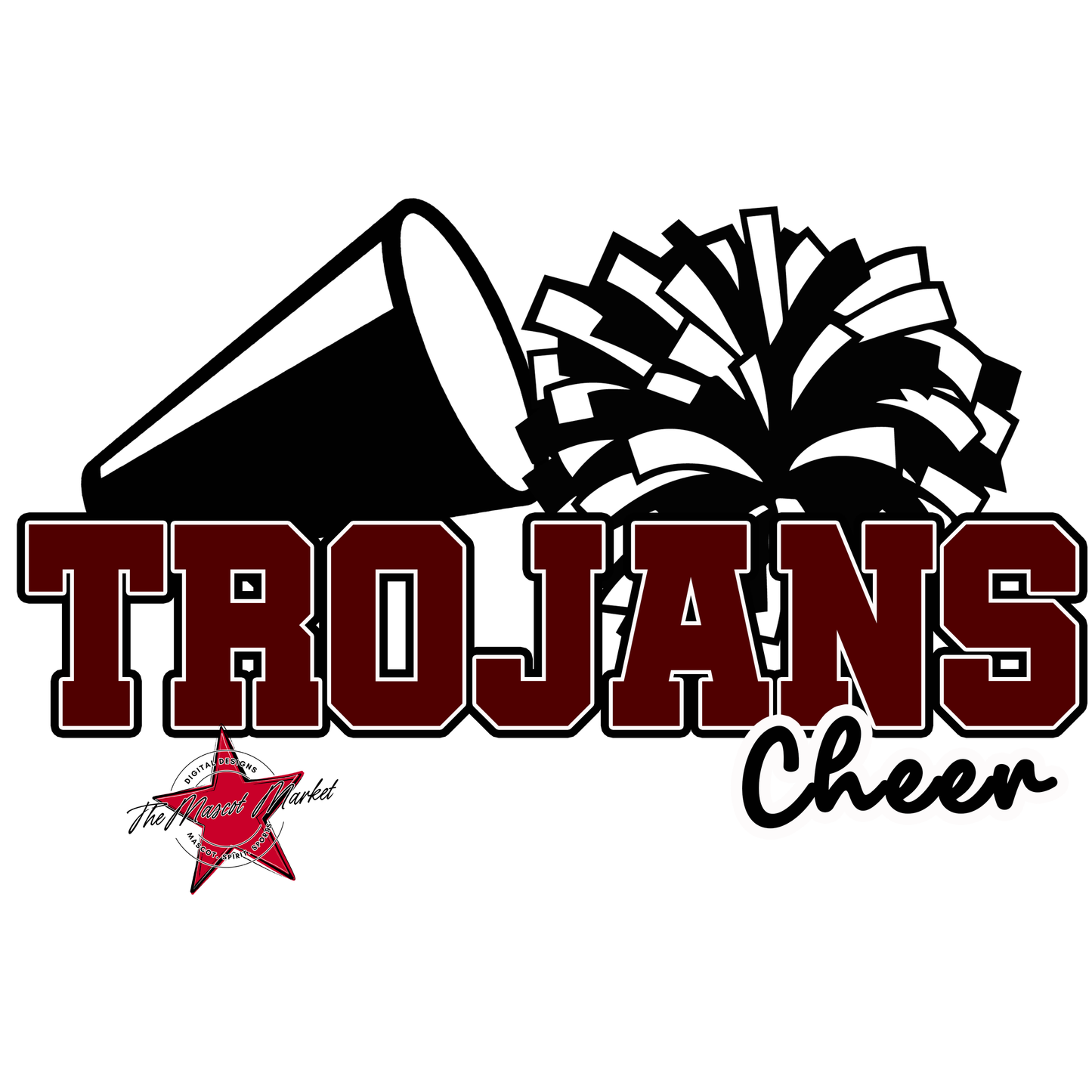 Trojans Varsity Cheer-Maroon