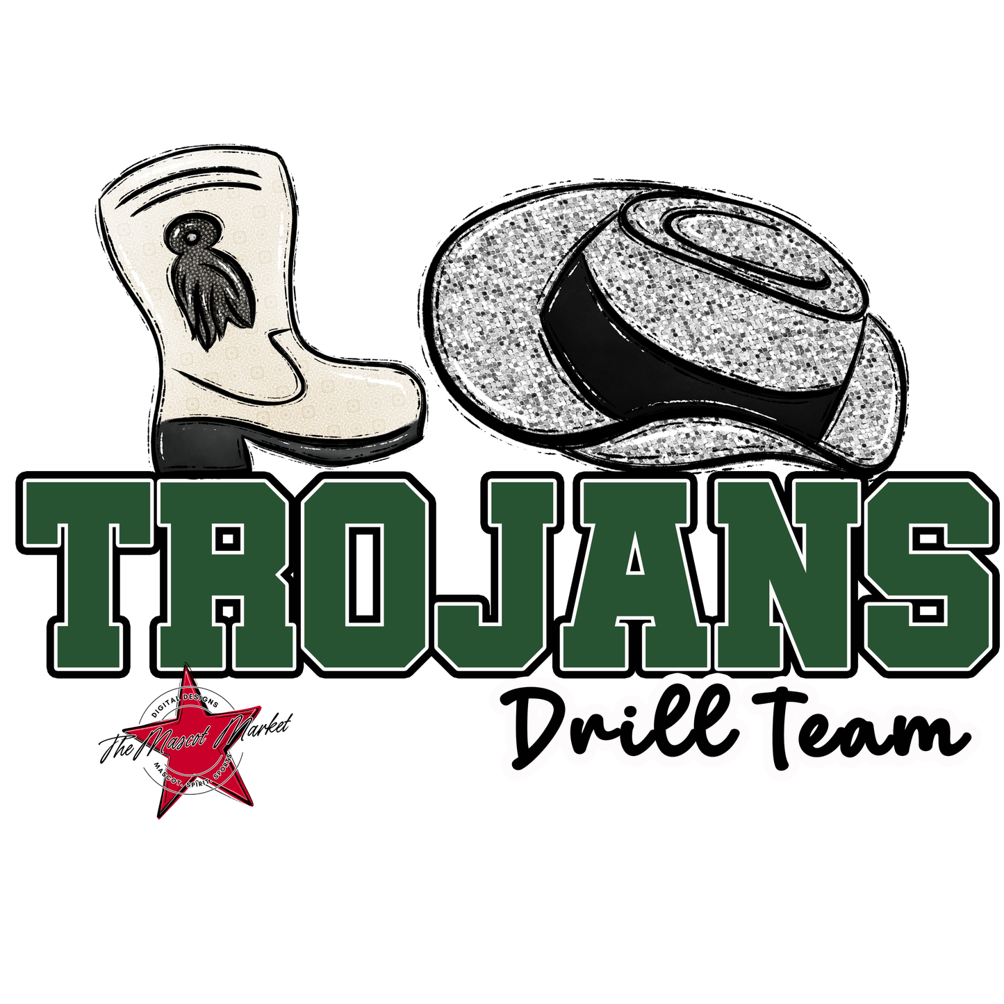 Trojans Varsity Drillteam-Green