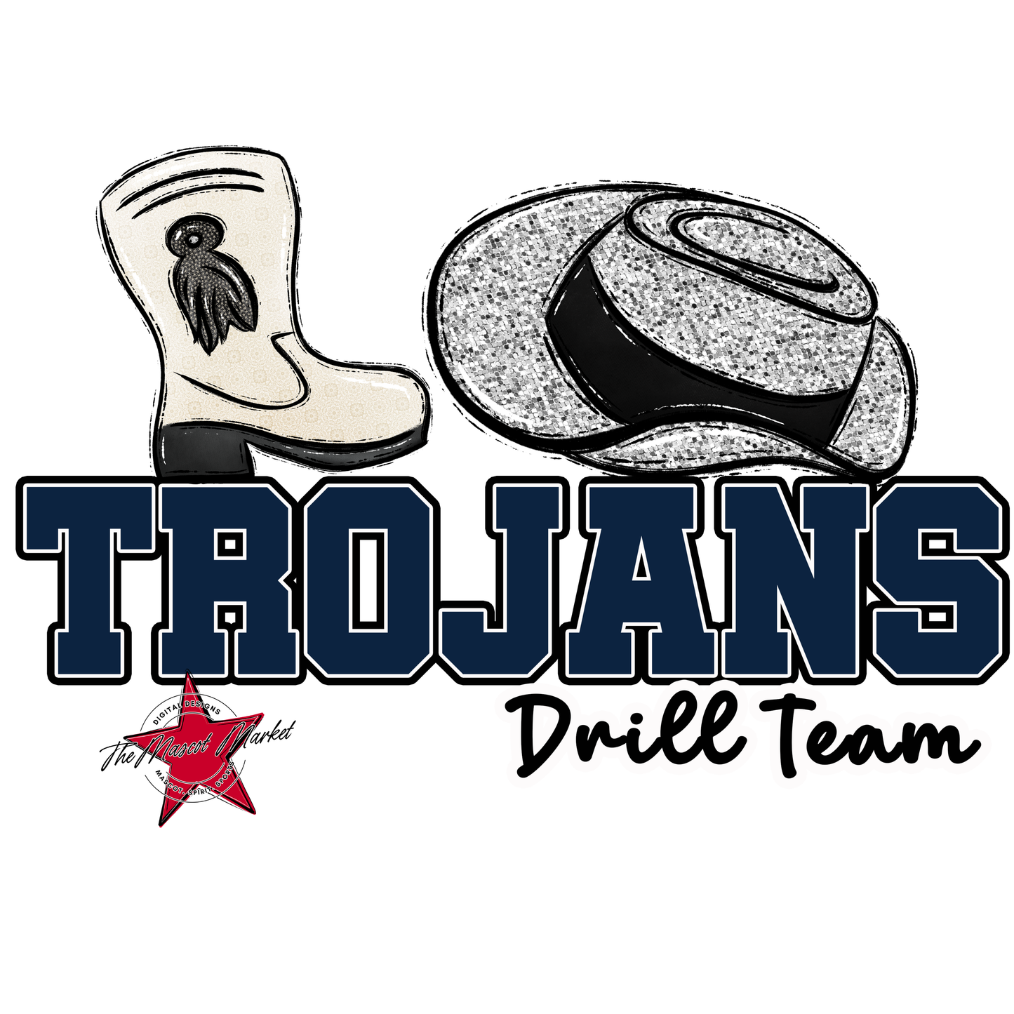 Trojans Varsity Drillteam-Navy