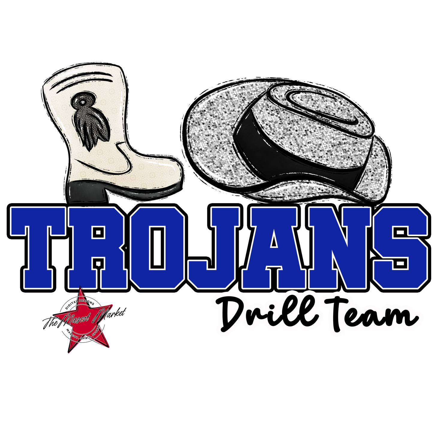Trojans Varsity Drillteam-Royal Blue