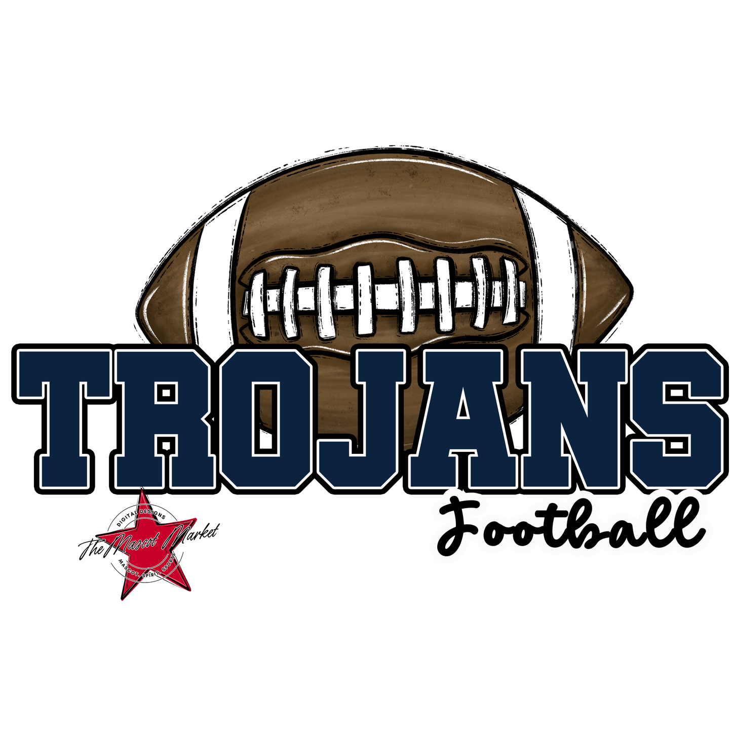 Trojans Varsity Football-Navy